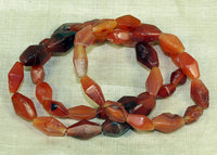 Strand of Hand-Carved Carnelian Beads from the Lou Zeldis Collection
