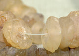 Strand of Small Ancient Quartz Disc Beads from Lou Zeldis Collection