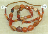 Collection of Mixed Carnelian and Semi-Precious Gemstone Beads