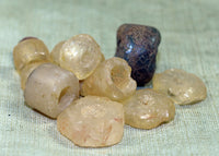 11 Ancient Stone Beads from Mali; Lou Zeldis Components