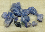 15 grams of Rough, Raw Tanzanite Crystals; Lou Zeldis