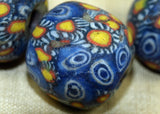 Three Funky Vintage 60s Glass Beads from Indonesia; Lou Zeldis Component Collection
