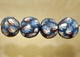 Four Funky Vintage 60s Glass Beads from Indonesia; Lou Zeldis Component Collection