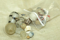 Bag 'O Beads, White/Clear African Trade Mix