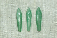 Vintage Cab: Jade Top-drill Faceted