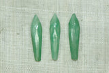 Vintage Cab: Jade Top-drill Faceted