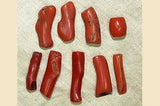 Set of 9 Antique Red Coral Beads
