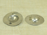 Larger Domed Coin Silver Buttons