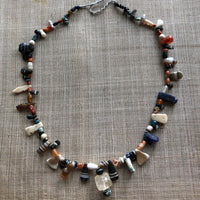 Ancient Stone and Shell Fetish Necklace