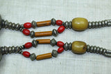 Coin Silver and Amber Necklace