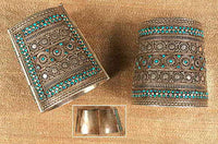 Silver Cuff Pair w/Turquoise
