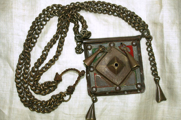 Heavy Brass Necklace from Tuareg Tribe of Mauritania