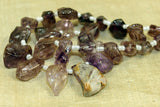 Amethyst nuggetty briolette beads