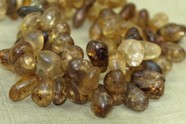 Brown Crackle Quartz Beads