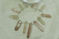 Strand of Raw Crystal Quartz Beads