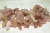 Rough Cut Pink Tourmaline Beads