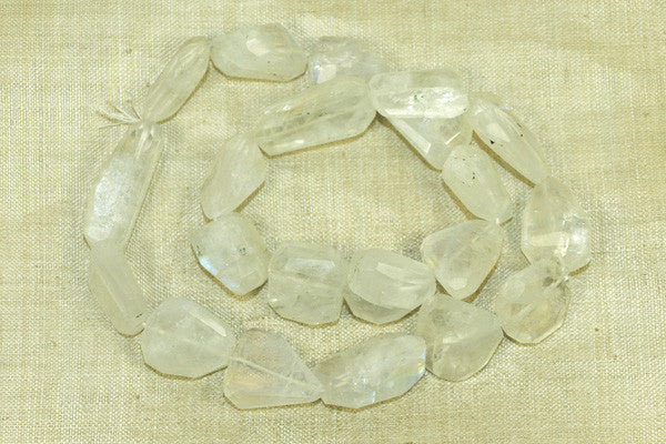 Rainbow Moonstone Faceted Nuggets
