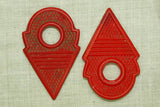Tuareg Glass "Key", Red