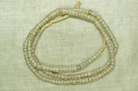 Venetian Gooseberry Beads, Clear with White Lines