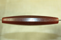Carnelian Glass Faceted Tube
