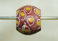 Fancy Yellow Eye Venetian Glass Bead