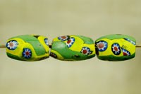 Green Venetian Glass Bead with Eyes