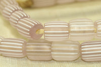 Pristine Glass Pink Gooseberry Beads