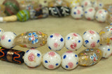 Strand of Exceptionally rare venetian Glass Beads!