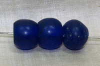 Large Blue Dogon  Beads, Round
