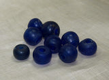 Large Blue Dogon  Beads, Round