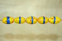 Set of five antique Venetian crumble Beads