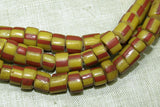 Antique Yellow and Red Venetian Beads
