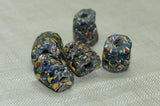 Bag of 5 Venetian Crumb Glass Beads