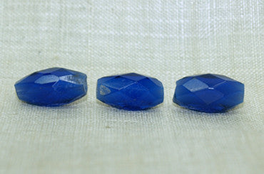 Small Russian Blue Faceted Bead
