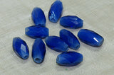 Small Russian Blue Faceted Bead