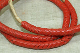 Small Red-Orange Snake Beads