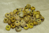 Old Yellow Hebron Beads, small