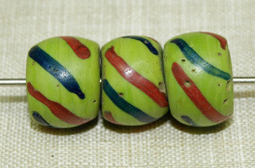 Venetian Chartreuse Glass Beads fron the 1800s