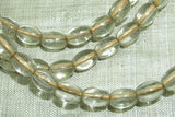 Antique Clear Glass Melon Beads