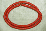 Orange-Red Antique Czech Snake Beads
