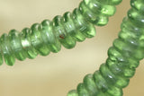 Moss-Green Glass "donut" beads from Ghana