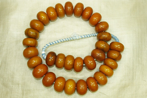 Large Mauritanian Amber Bead Necklace