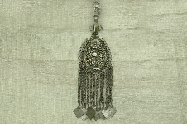 Vintage Silver Afghan Pendant