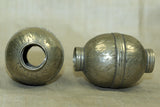 Vintage Afghan Large Silver Bead