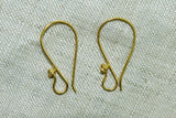 New 18 Karat Gold Ear Wires, India