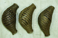 Puffy Crescent Brass Bead,  Baule