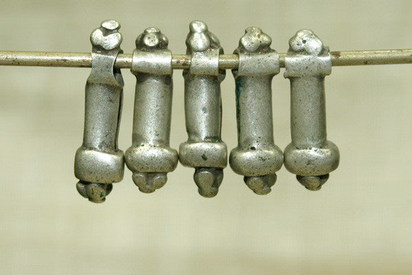 Set of 5 Antique Male Fertility Pendants