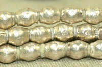 New 4mm x 4mm Silver color Bicones from Ethiopia
