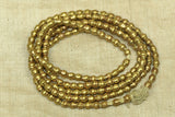 Small 4mm Brass Bicones from Ethiopia