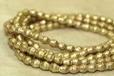 Small 4mm Brass Bicones from Ethiopia